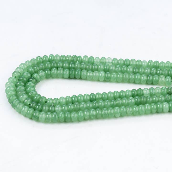 Soothing Crystals Beads - Wholesale Beads - Rondelle Crystal Beads | Green Aventurine | Gemstone Beads 7