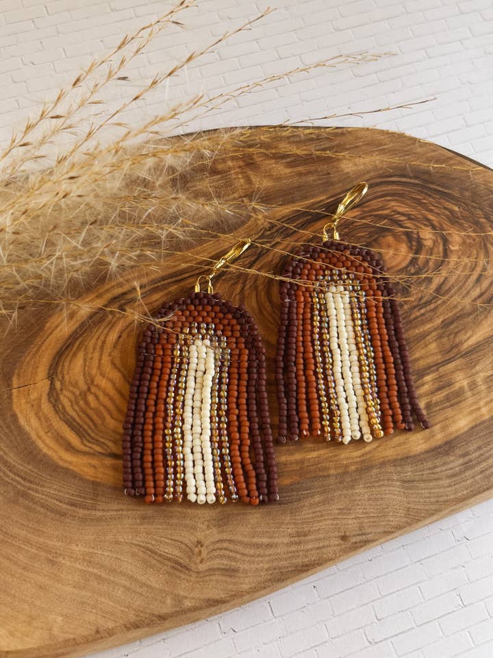 Tia Beaded Earrings - Made to Order for wholesale by Made by Melissa