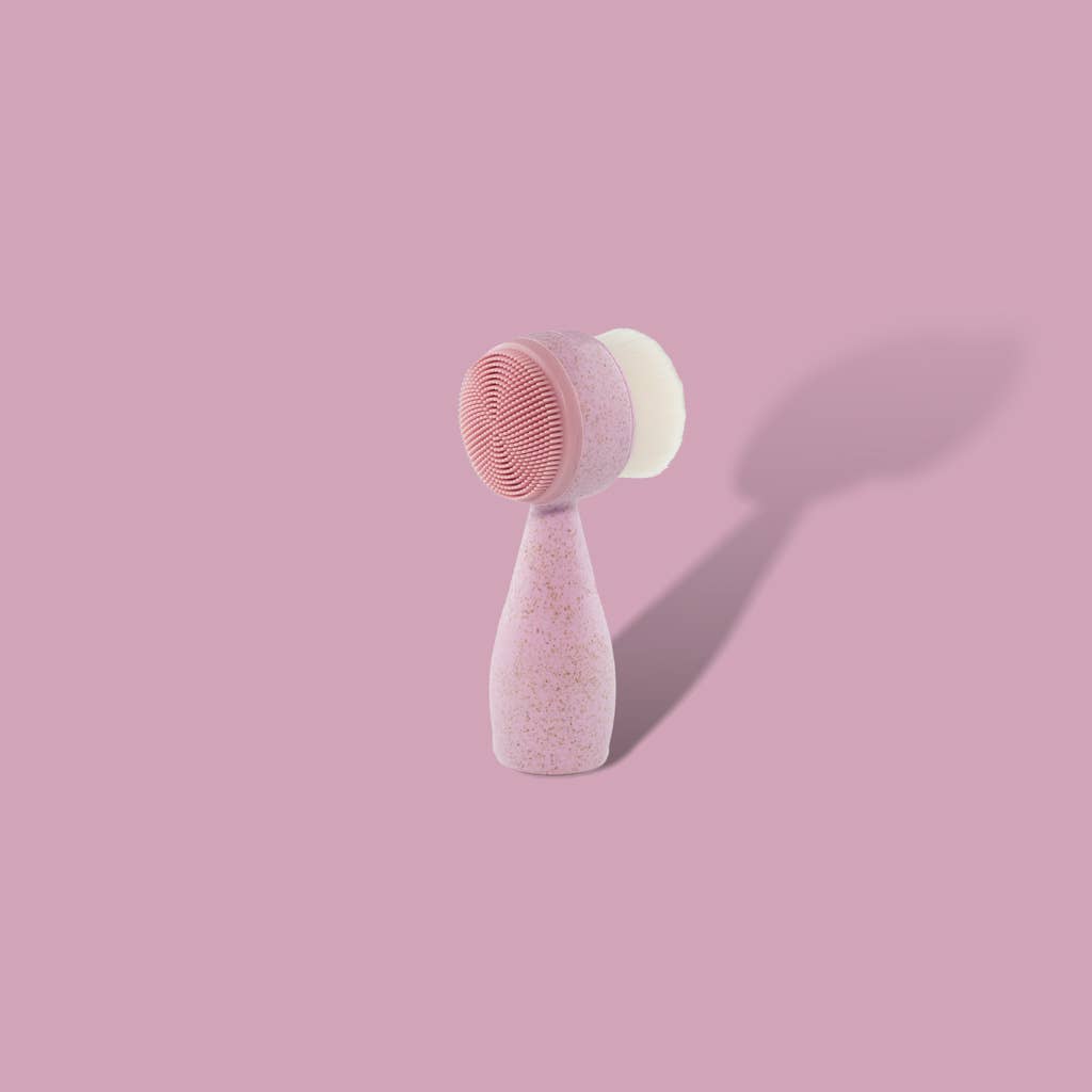 GreenWave - Wholesale Facial Cleanser - Wheat Straw Handle Facial Cleansing Brush with Soft Bristles4