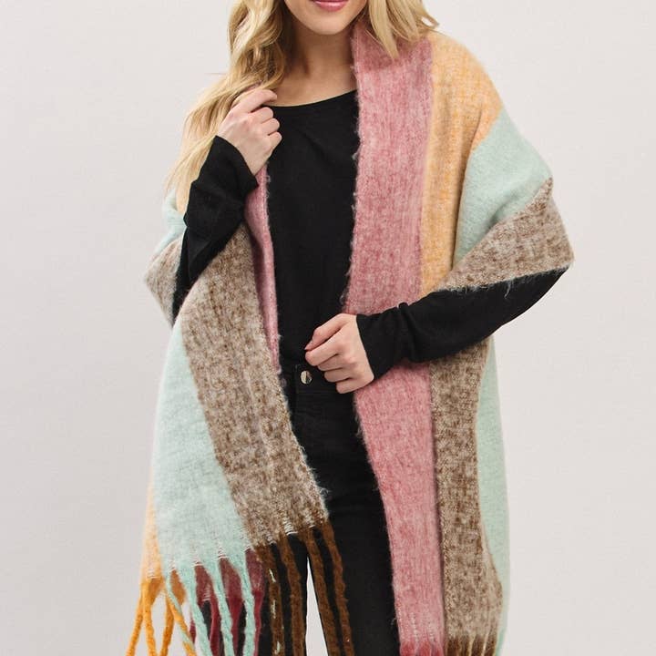 MiMi Wholesale - Wholesale Scarf - Women's - MS0452 Solid Brushed Fringe Scarf16