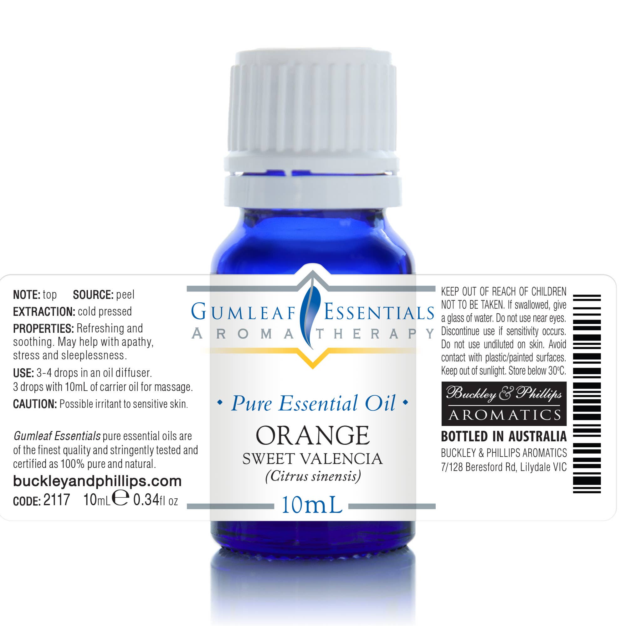 Buckley & Phillips Aromatics – Óleo essencial por atacado – Óleo Essencial Laranja Doce Valencia2