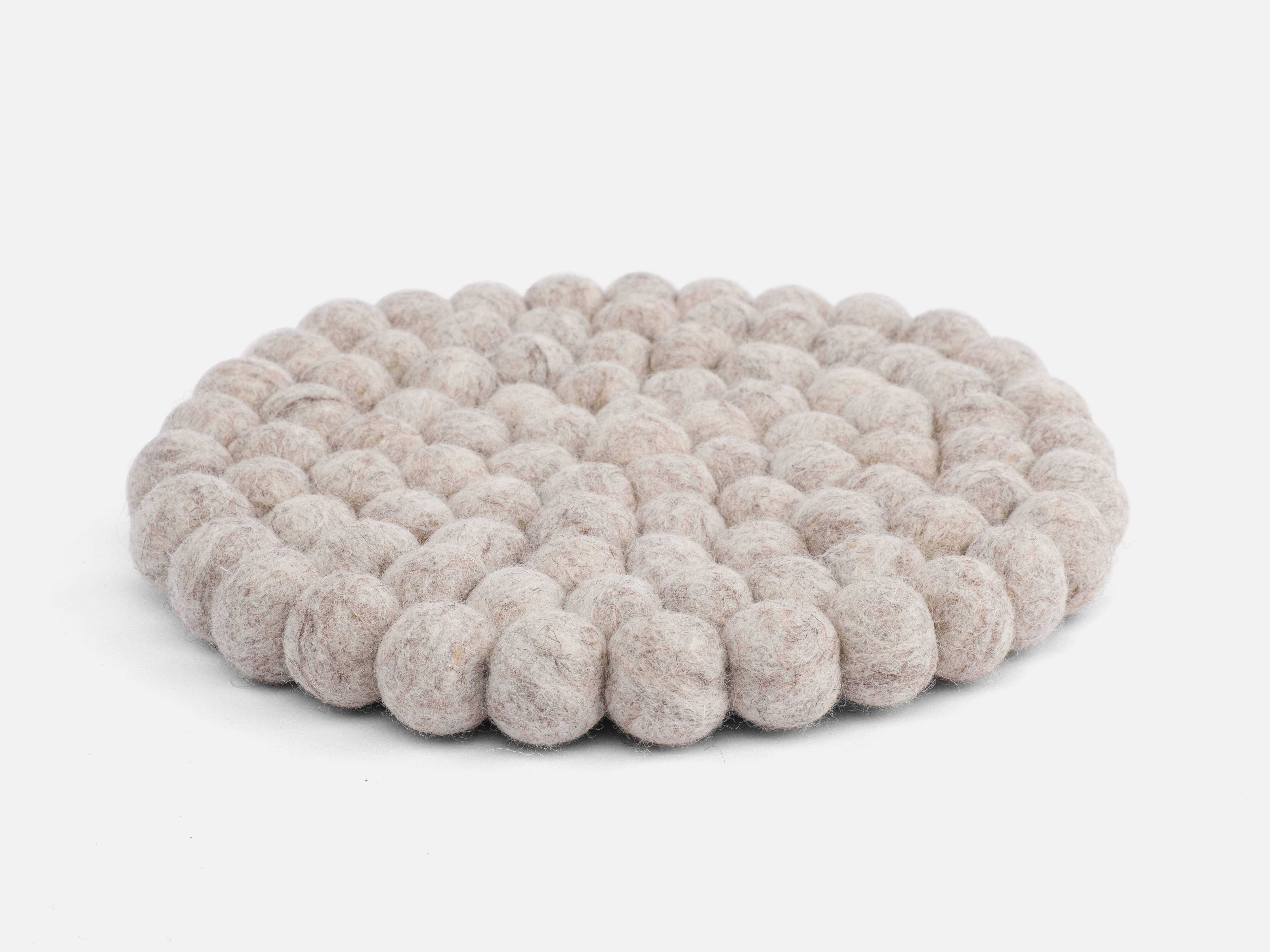 myfelt - Vente Dessous-de-plat - Dessous de plat rond Béla en laine 100 % vierge1