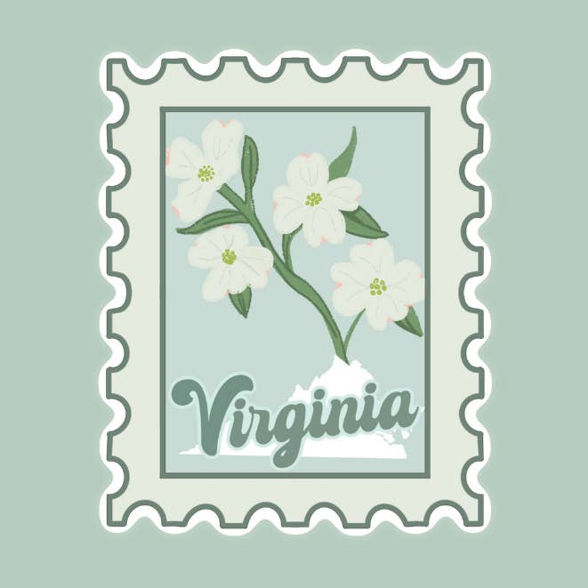 Autocollant de Cornouiller de Virginie pour la vente par Sincerely Silly Goods