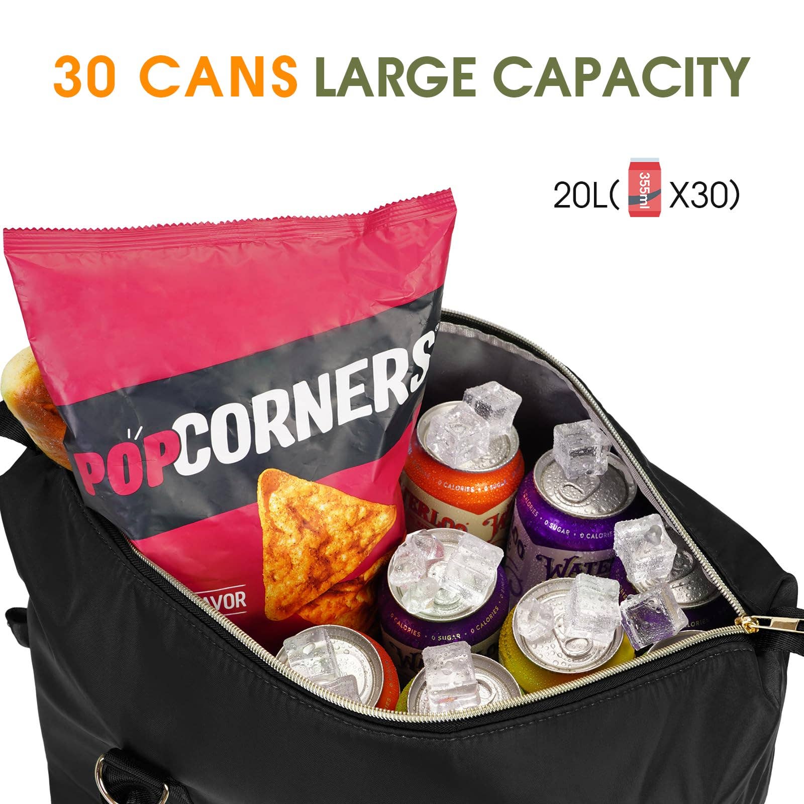 wandf - Wholesale Cooler/Cooler Bag - 30 Can Insulated Soft Leakproof Cooler Tote Camping Bag30