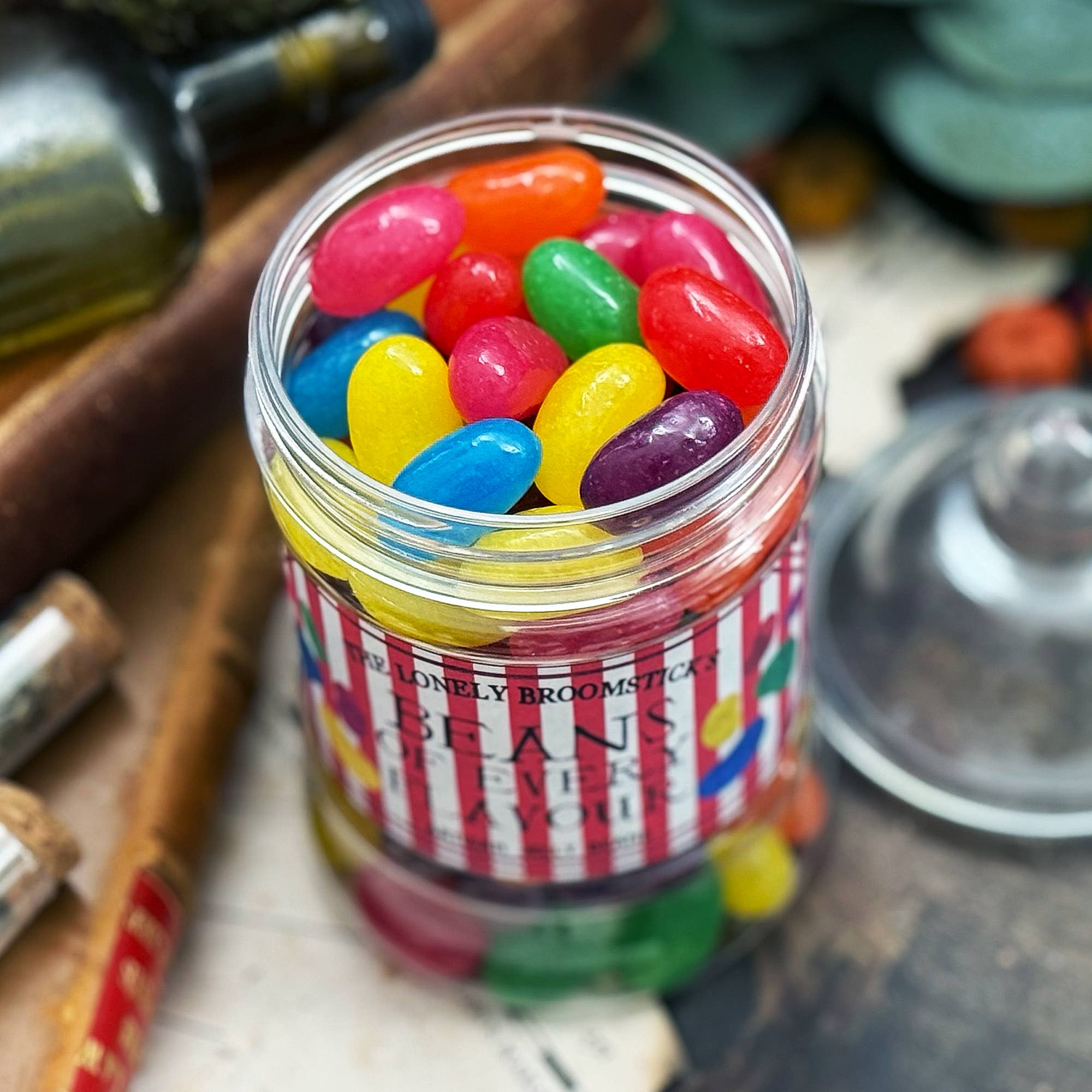 The Lonely Broomstick - Wholesale Boiled sweets - Beans of Every Flavour Jar1