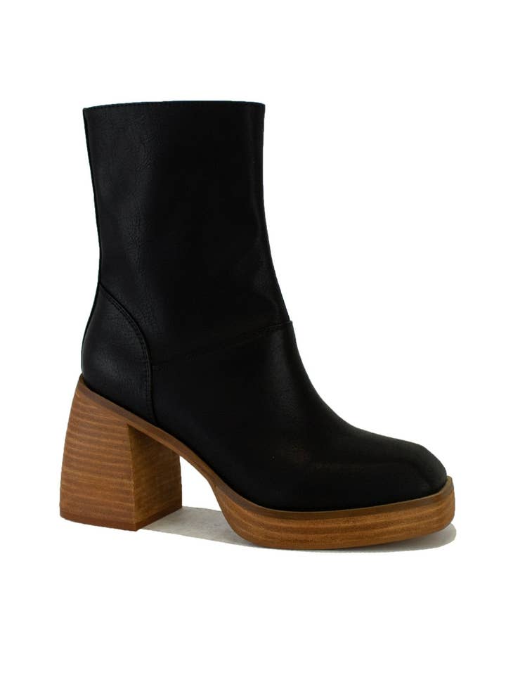 BEAST FASHION - Wholesale Booties - Women's - FOSTER-03 Block Heel Ankle Boots8