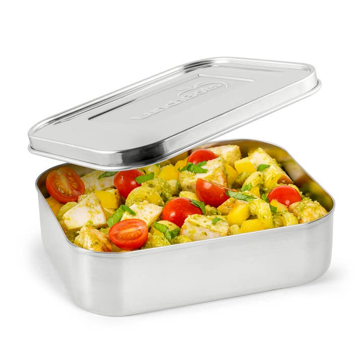 LunchBots Medium Bento Uno Stainless Steel for wholesale by LunchBots