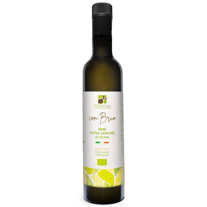 Terradiva Azienda Agricola Biologica - Vendita all'ingrosso Olio d'oliva - CON BRIO - Premium olio evo bio - monocultivar Coratina