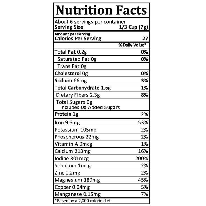 Ocean's Balance - Wholesale Dried/dehydrated vegetables - Organic Whole Leaf Sea Lettuce2