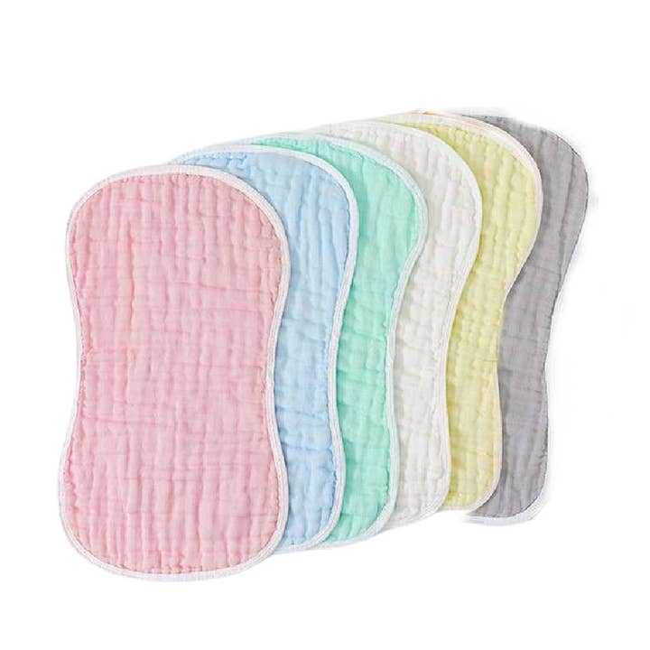 Zsa Zsa & LoLLi Monogram Blanks - Wholesale Burp Cloth - Baby - Muslin Baby Burp Pad (with binding) $4 ea