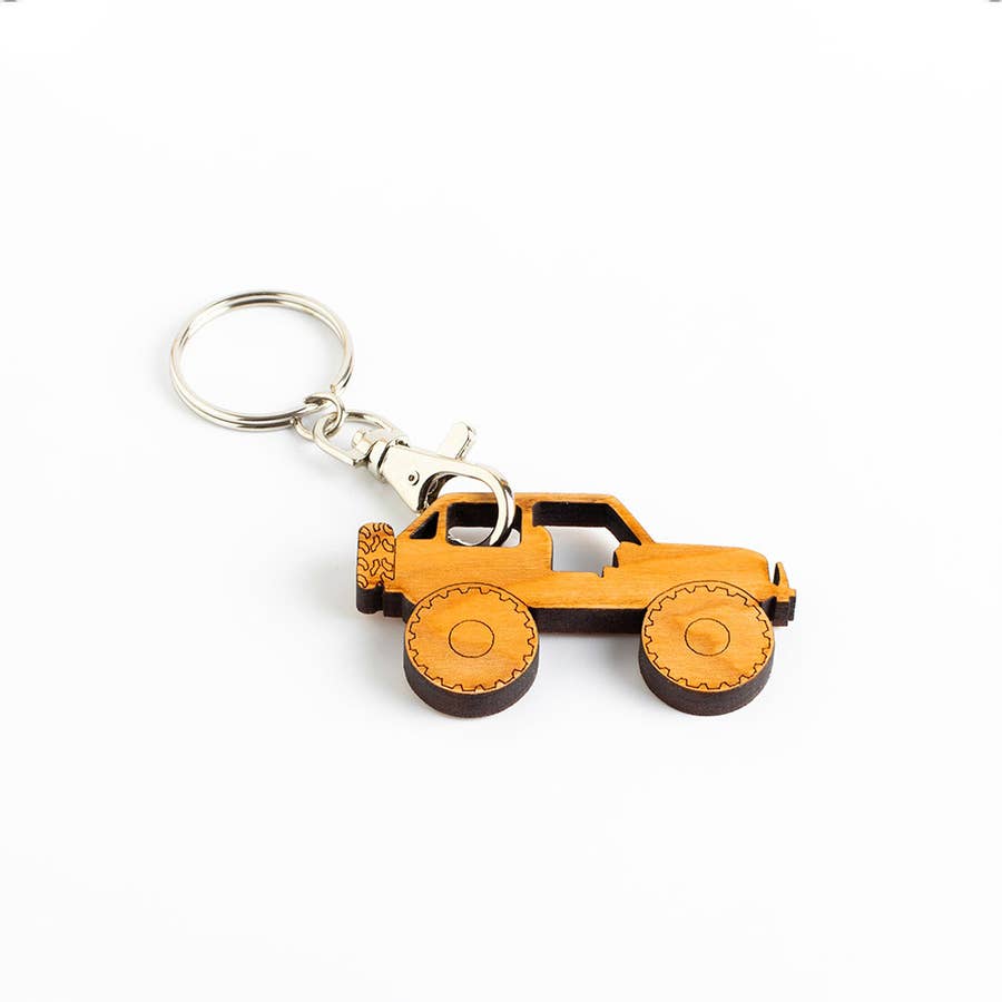 Wholesale Jeep Grille Motel Style Leather Key Fob Keychain for your store -  Faire