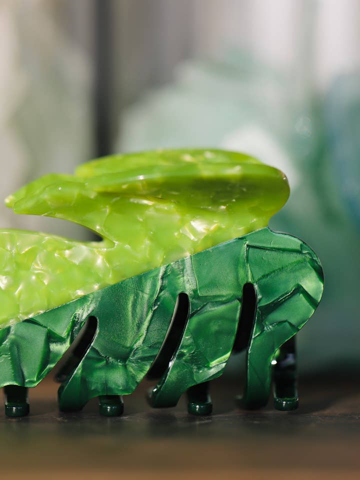 Monstera #4 hair clip for wholesale by The Clay Bouquet