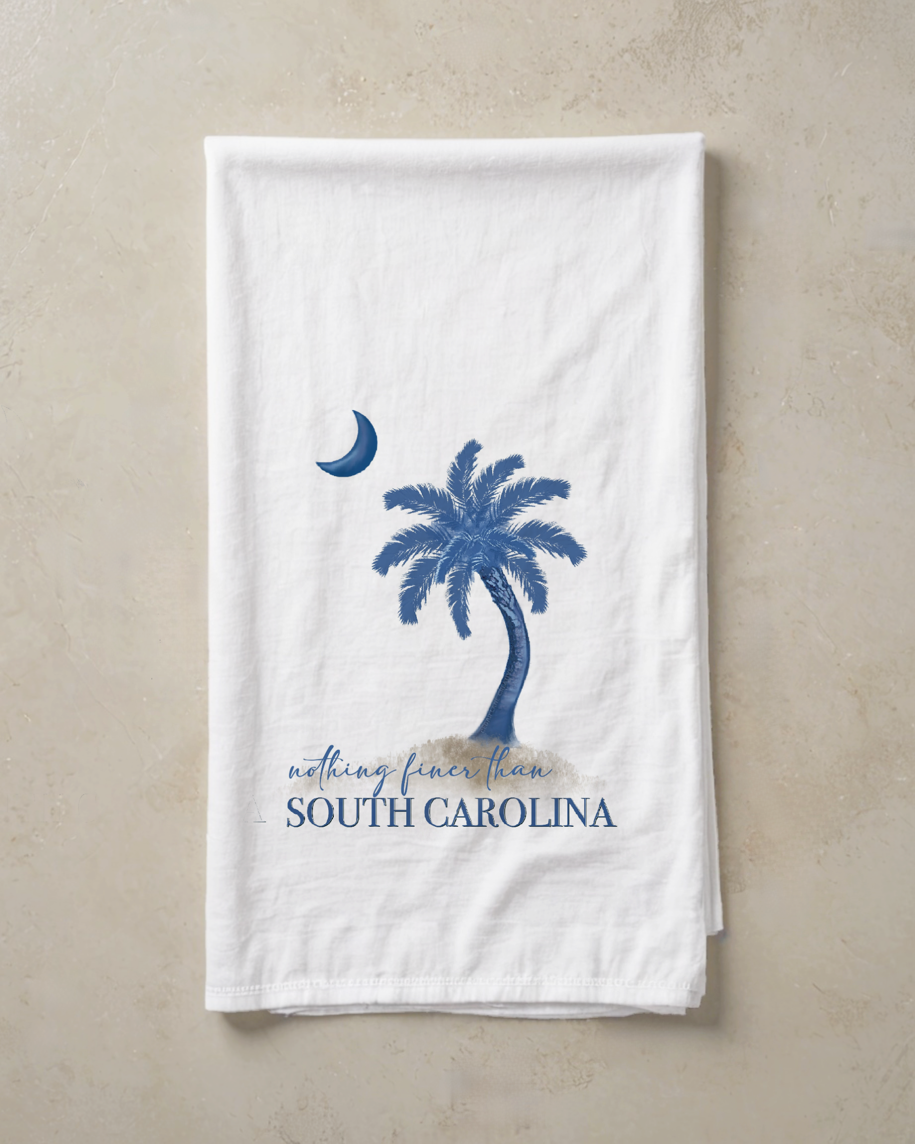 Cedar Lane Creative - Wholesale Hand Towel - Kitchen Towel -  South Carolina Palmetto Moon1