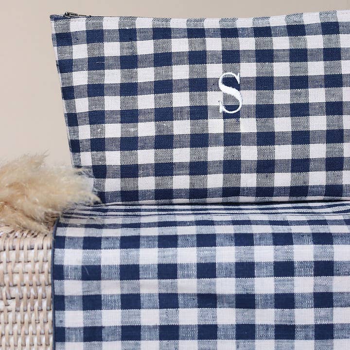 Giardino Segreto - Wholesale Pouch - Women's - QUADRETTO customizable pure linen clutch2