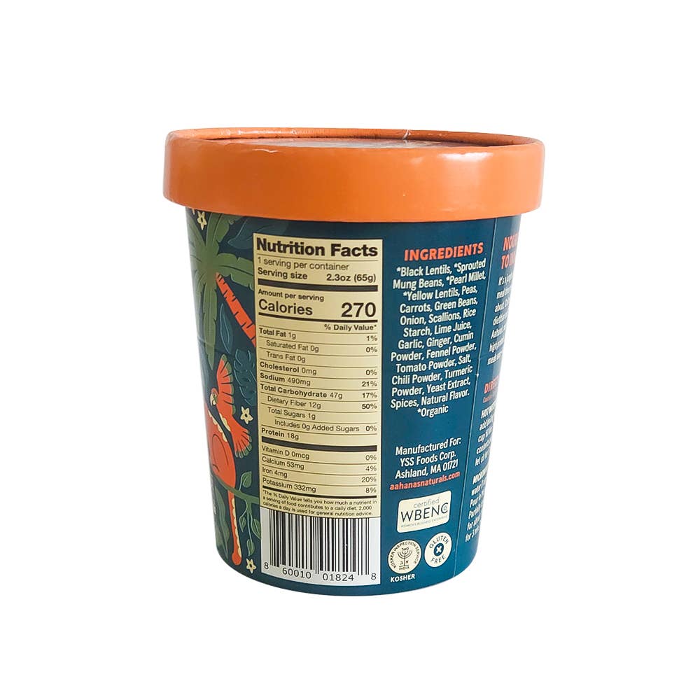 Aahana's Naturals - Vendita all'ingrosso Pasti pronti a lunga conservazione - Toast Curry - Ciotola Energetica con Germogli - Vegana, Senza Glutine5