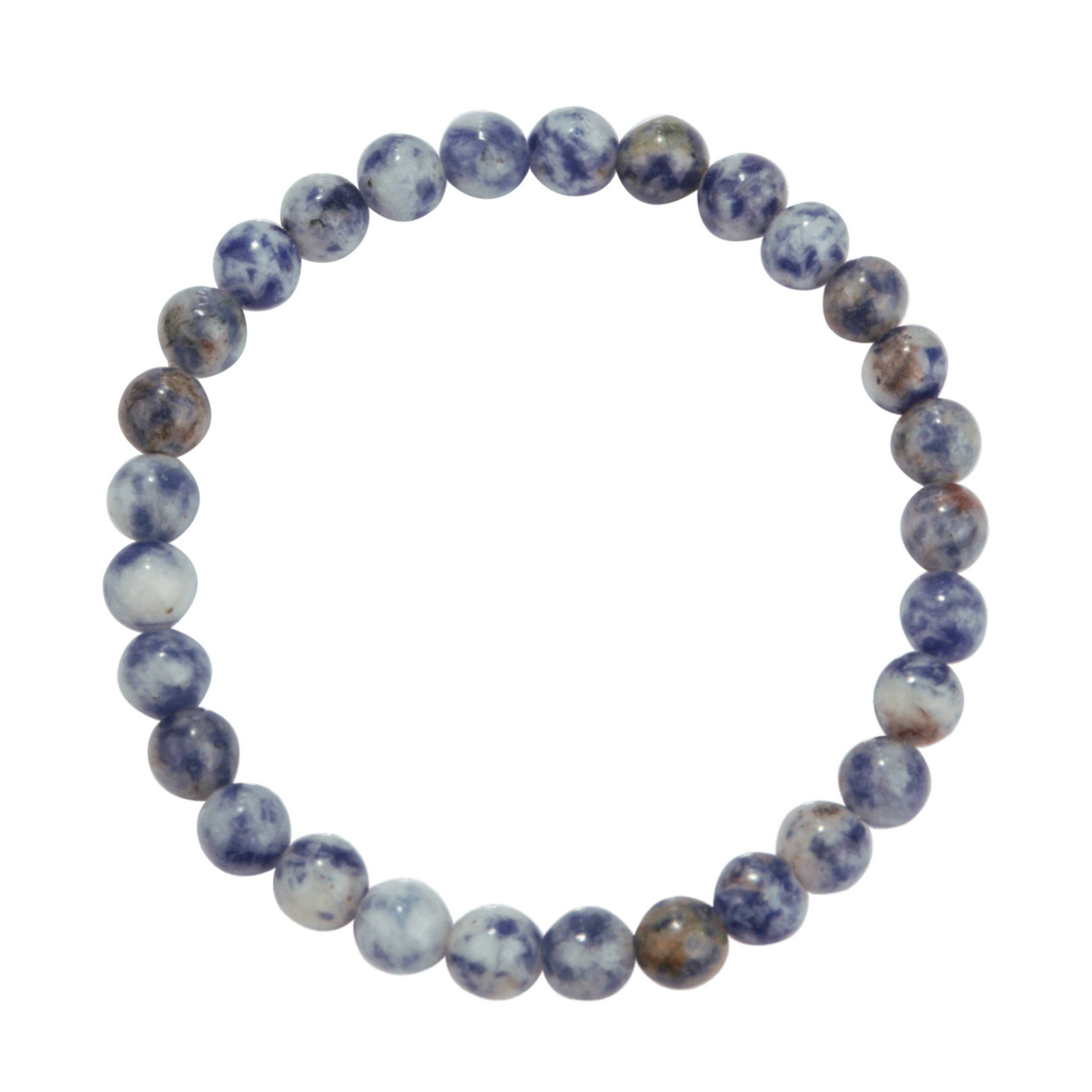 Ole – Pulseira de missangas por atacado – Pulseiras Elásticas de Pedra Jaspe Bluespot B2058-6MM0