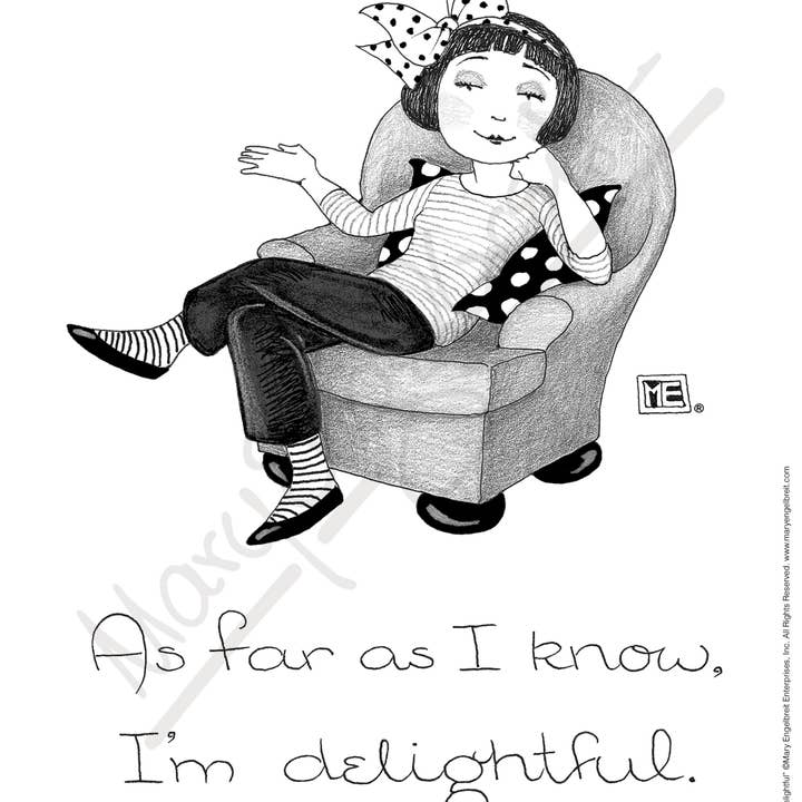 Petits caractères I'm Delightful pour la vente par Mary Engelbreit Studios