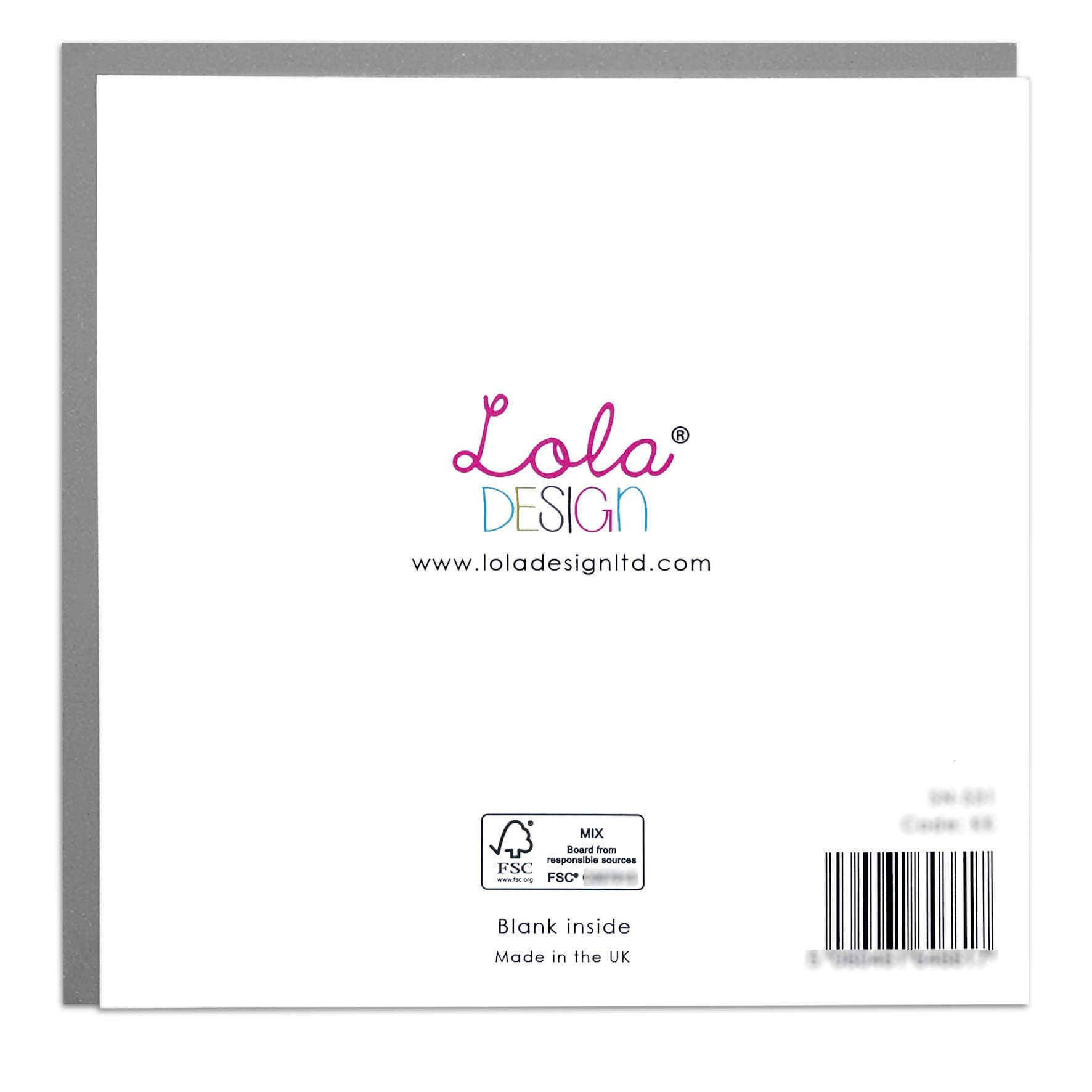 Lola Design Ltd - Wholesale Everyday Greeting Card - Butterfly with Peonies Blank Art Card by Lola Design1