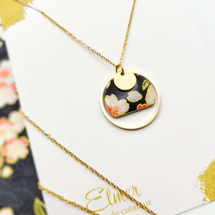 Colar curto KIRU / 2 cores por atacado de Elmer