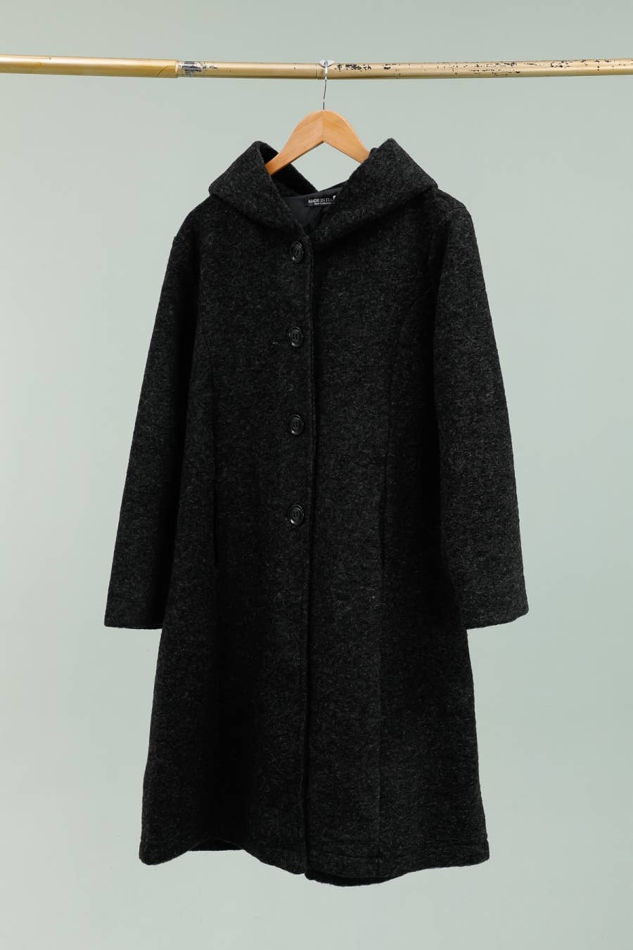 la maison des fibres naturelles - Wholesale Coat - Women's - Long plain wool coat 99320 20% Polyester - 80% Wool13