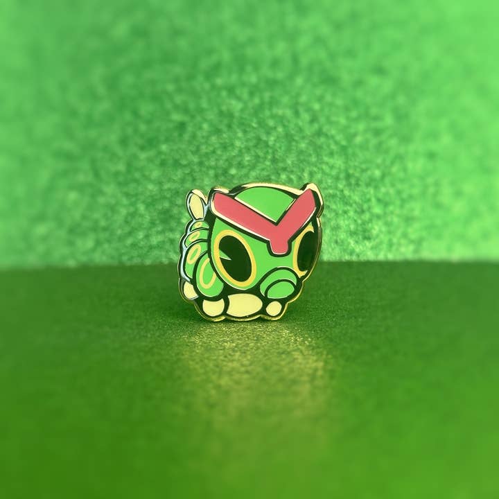 Caterpie Pokemon Enamel Pin for wholesale by Bulbalana