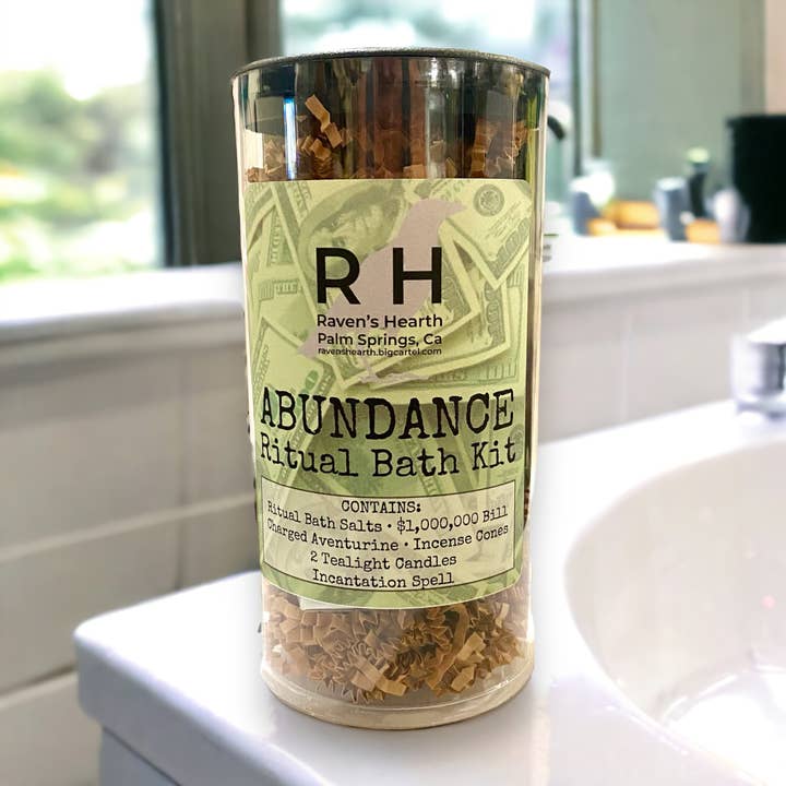 Raven’s Hearth - Vendita all'ingrosso Attrezzatura per meditazione - Kit da Bagno Abbondanza | Prosperità | Regalo Unico3