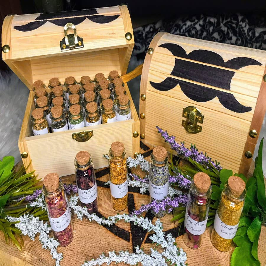 Apothecary Kit, Wiccan Supplies, Herb Starter Kit, Pagan, Organic Witch  Herb Set