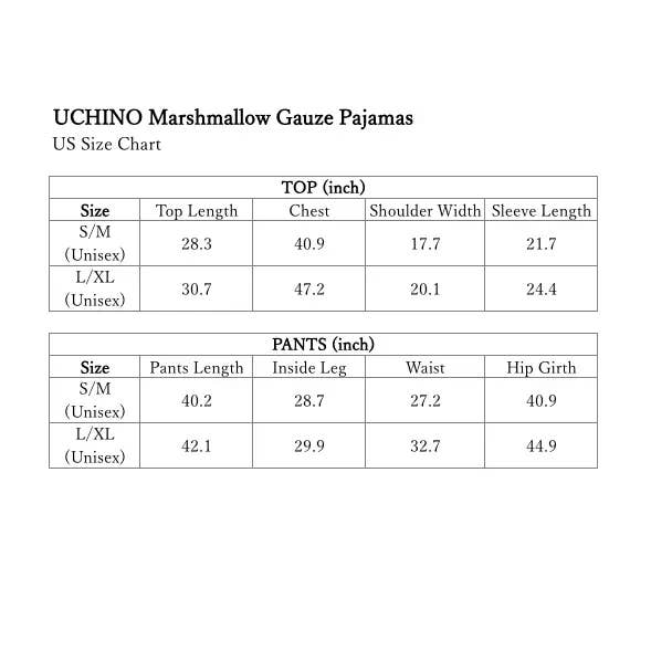 UCHINO - Wholesale Sleepwear Set - Women's - UCHINO Marshmallow Gauze Pajama - Beige