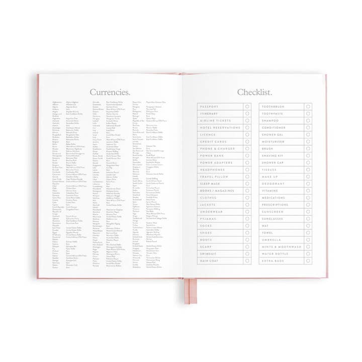 Fox & Fallow - Wholesale Journal/diary - The Traveller Mini Travel Diary - Dusty Rose9