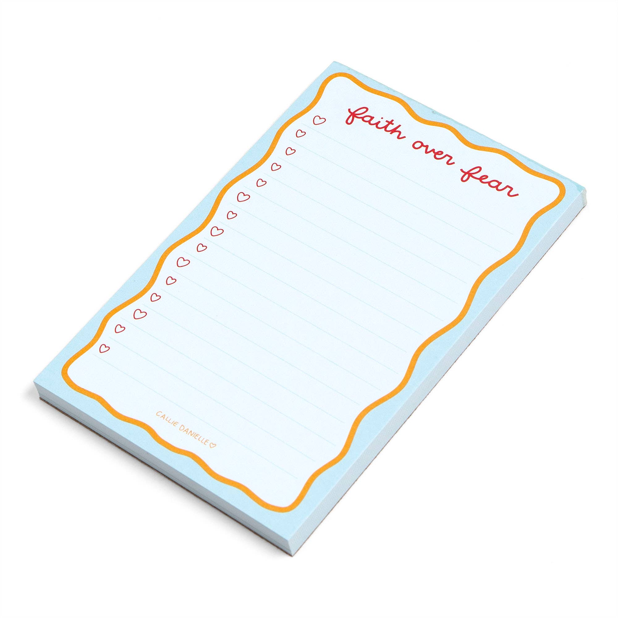 Callie Danielle - Wholesale Notepad - Faith Over Fear Notepad1
