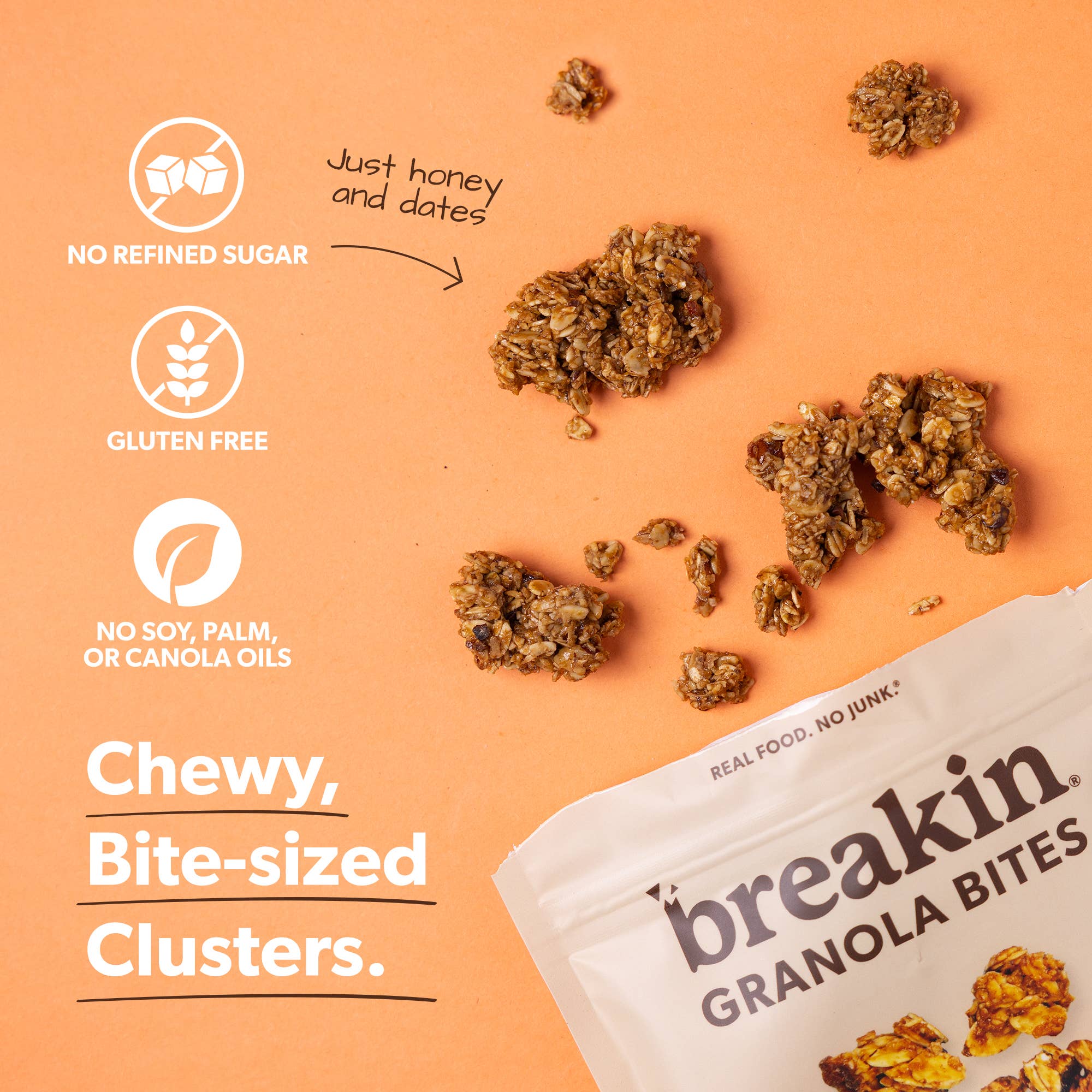 Breakin Snacks - Wholesale Granola - Coffee Hazelnut: Chewy Granola Bites (10pk)2