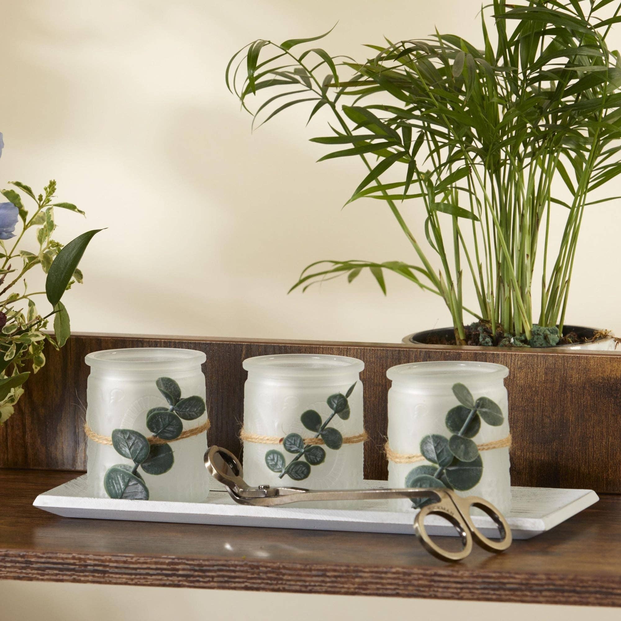 Kate Aspen – Großhandel Kerzenhalter – 4-teiliges Frosted Votiv- und Tablett-Set3