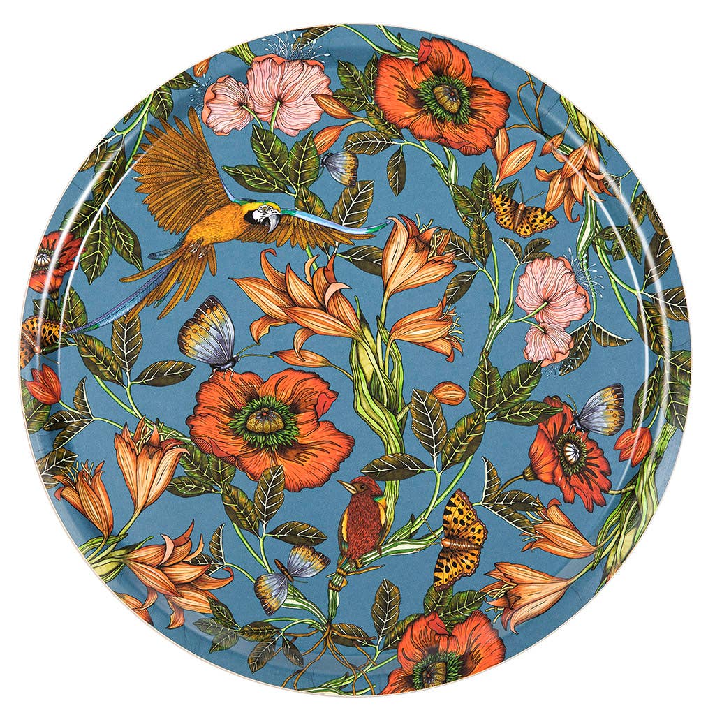 Nadja Wedin design - Wholesale Serving Tray - Tray 15” (38 cm) Parrot1