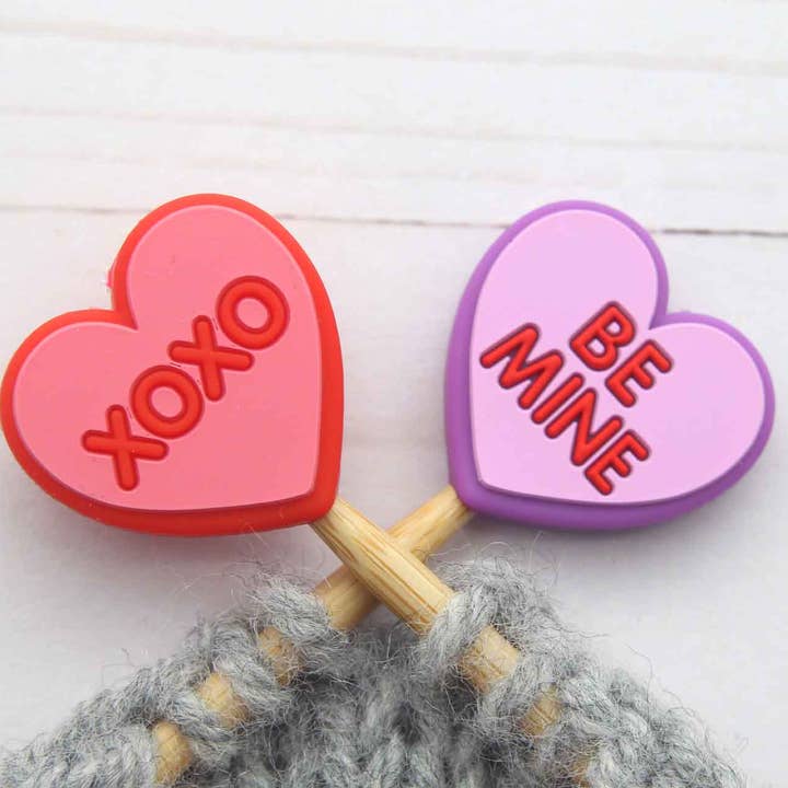 Conversational Hearts | Stitch Stoppers for wholesale by Fox & Pine Stitches