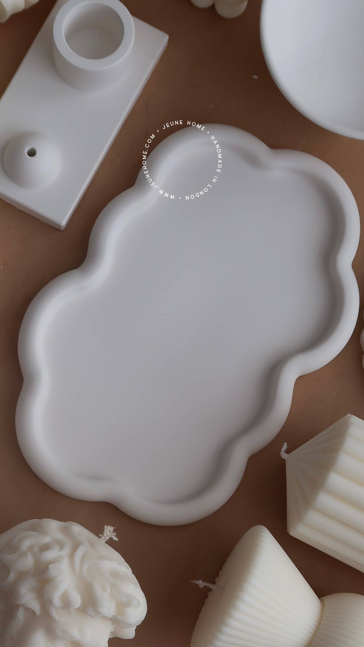 Jeune Home - Wholesale Decorative Tray - Nami - oblong wavy tray | Wavy tray | cloud tray 6