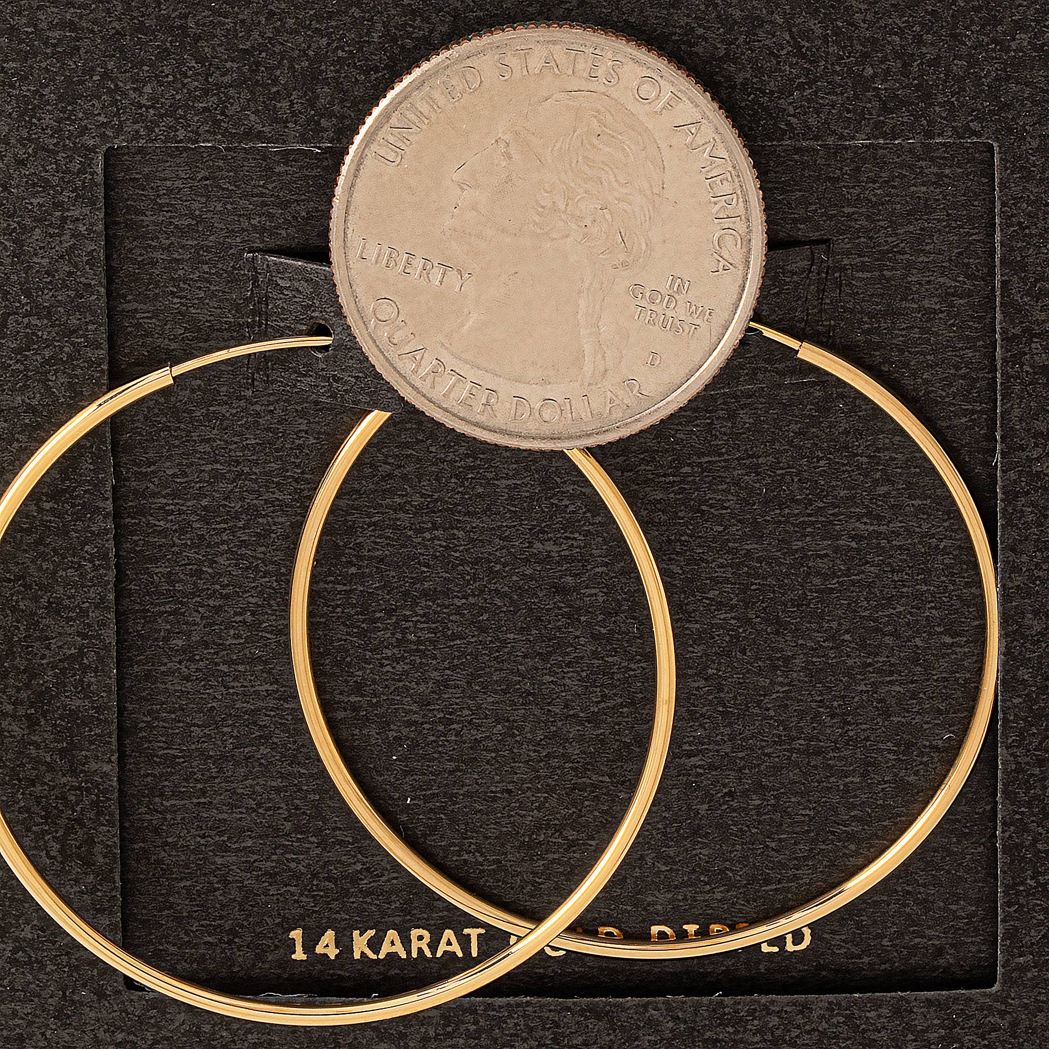 Fame Accessories – Großhandel Hoops – Secret Box Dünne Hoops, goldfarben1