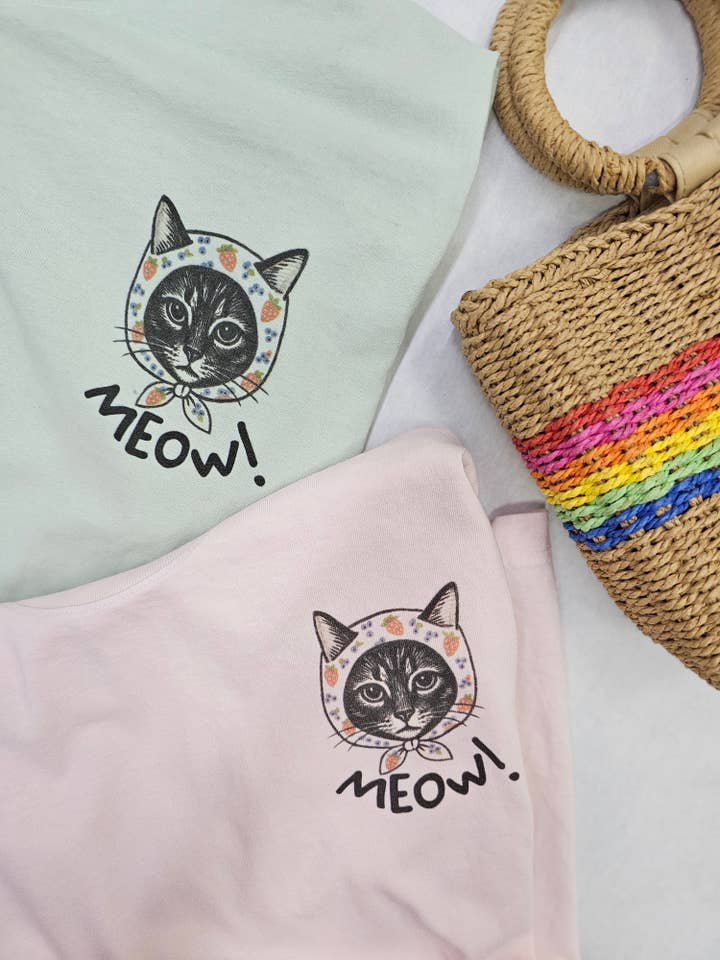 FRUIT CAT GRAPHIC TEE for wholesale by JADE BY JANE