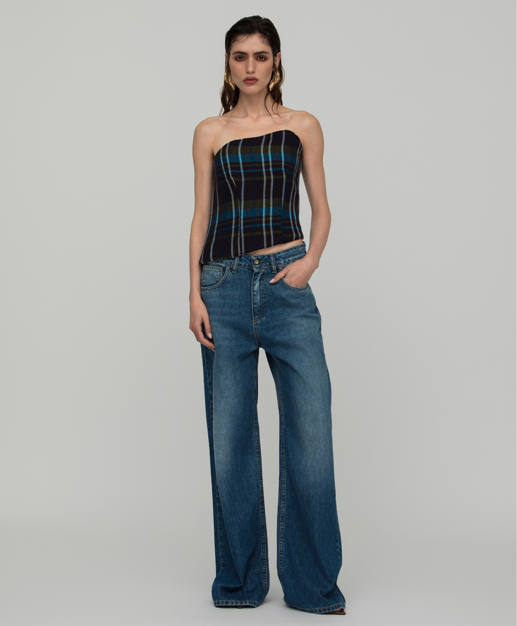 Giorgia Fratta – wholesale Jeans – Women’s – Elodie Wide Leg Jeans Made in Italy6