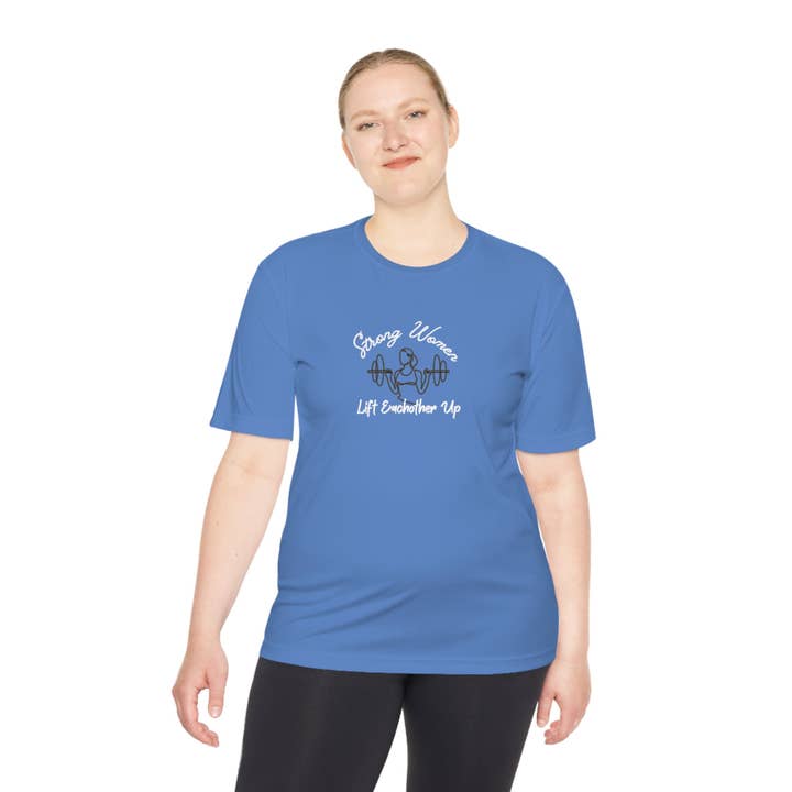 Strong Women - Unisex Moisture Wicking Tee for wholesale by Brittany Creates