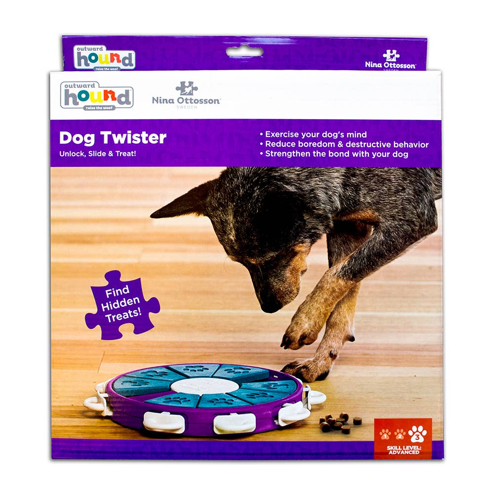 Pet Palette Distribution - Wholesale Pet Toy - Dog - Nina Ottosson Dog Twister Interactive Dog Puzzle Toy Purple4