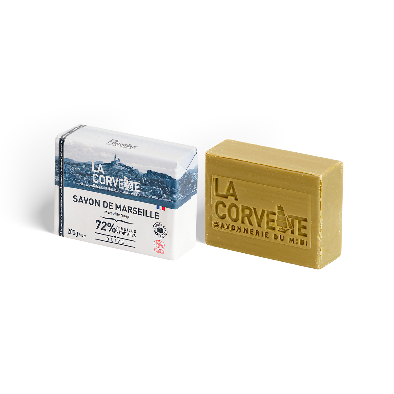 French Feast - Wholesale Bar Soap - Corvette · Mini Marseille soap olive0