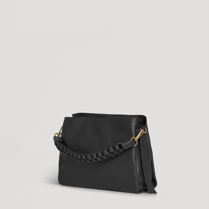 Voemièn - Wholesale Crossbody Bag - Women's - Braid Micro Bag in Black Dollar Leather1