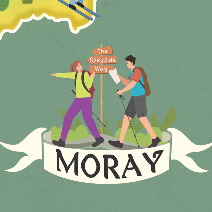 Printagonist – wholesale Art print – Moray Map, Buckie, Aberlour, Findhorn, speyside, Elgin5