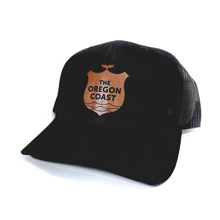 Oregon Coast Logo - Trucker Hat for wholesale by Patchmarks