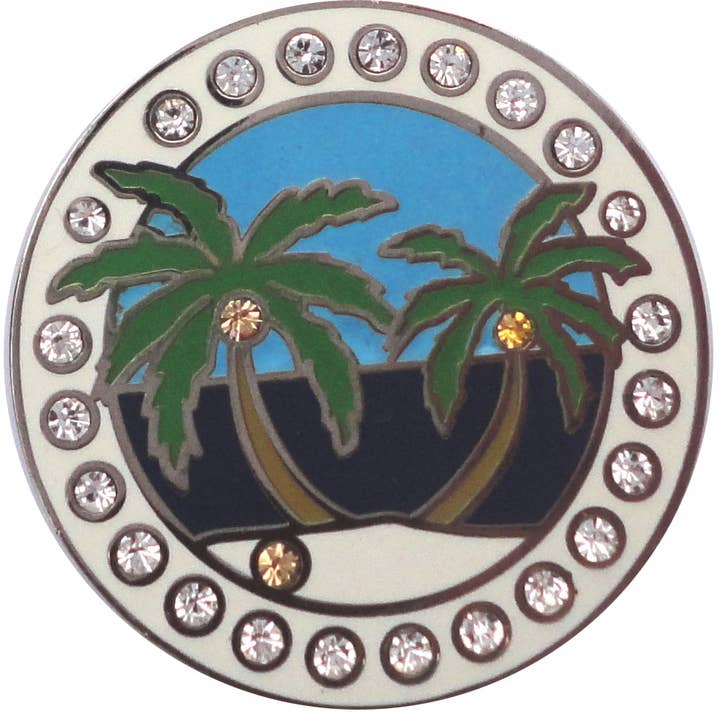 Island Paradise w/ Crystals Ball Marker for wholesale by Fun Markers