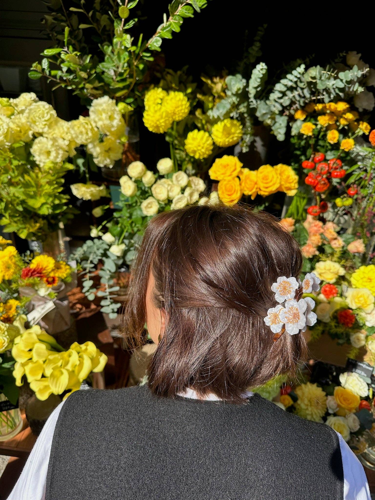 Solar Eclipse – wholesale Hair clip – Women’s – Hand-painted Cherry Blossom Flower Claw Hair Clip | Eco-Friendly9