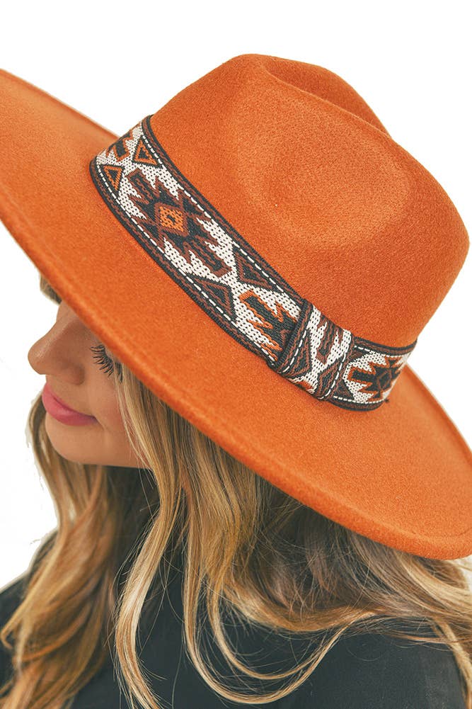 Hana - Wholesale Fedora - Women's - Tribal Band Panama Hat14