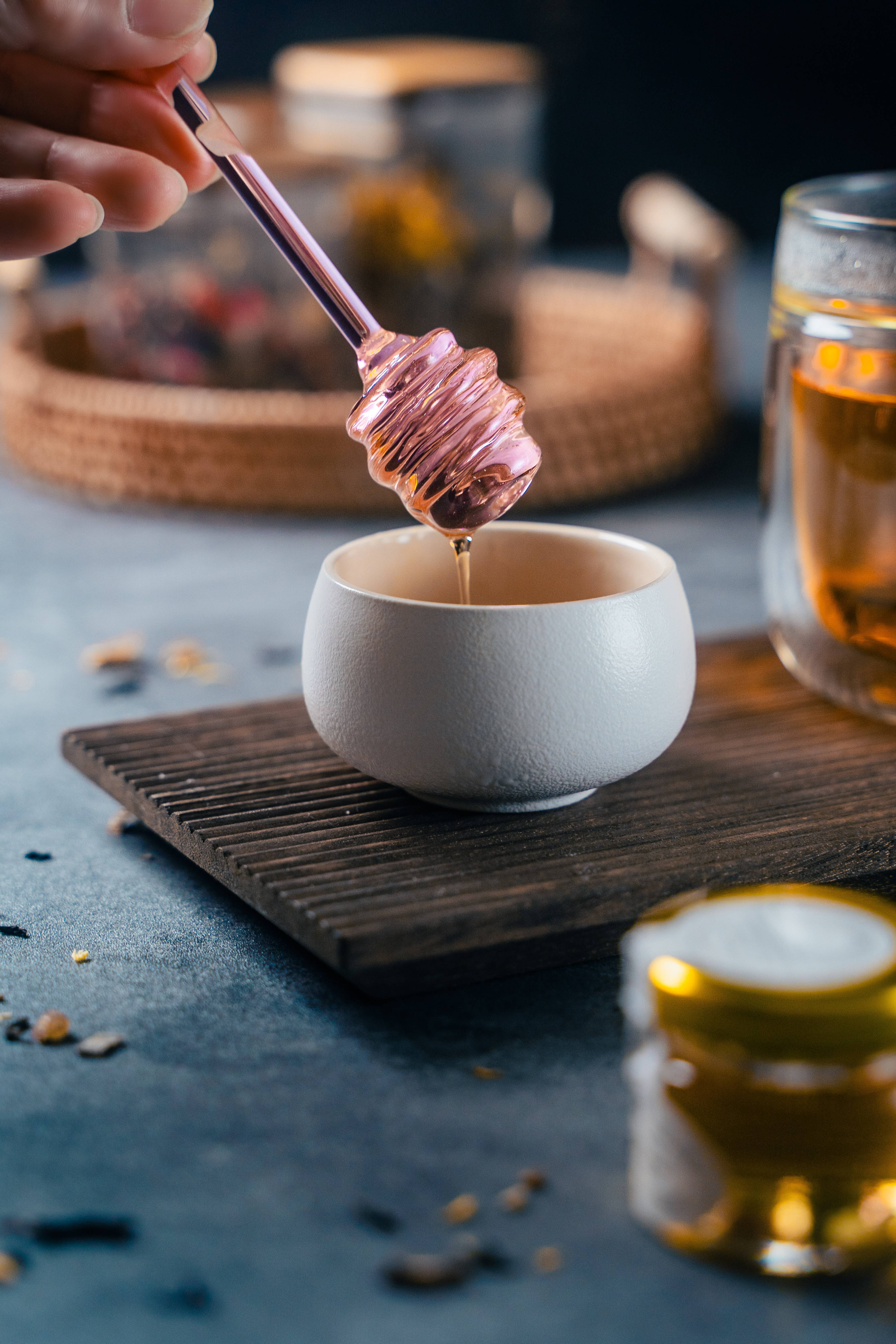 01living Ltd - Wholesale Honey Dipper - Glass Honey Dipper with Bee Head5