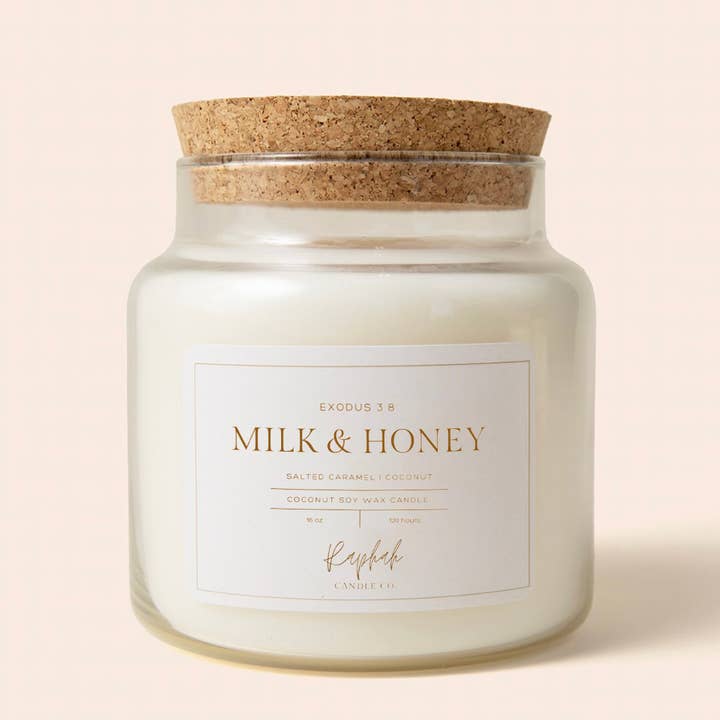 Milk & Honey for wholesale by Raphah Candle Co