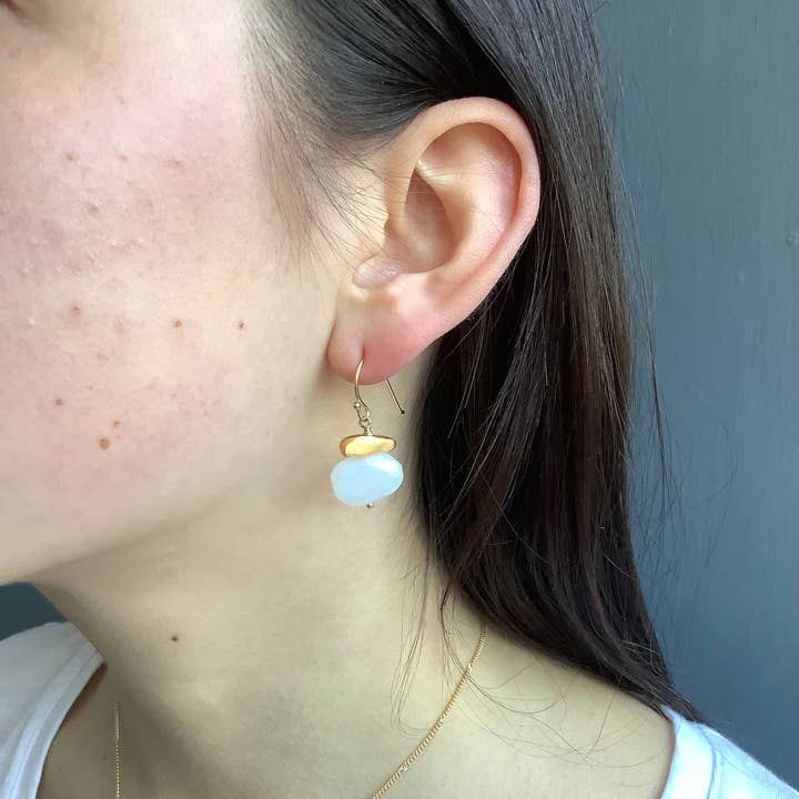 Philippa Roberts - Wholesale Dangle Earrings - nugget w. stone earrings7